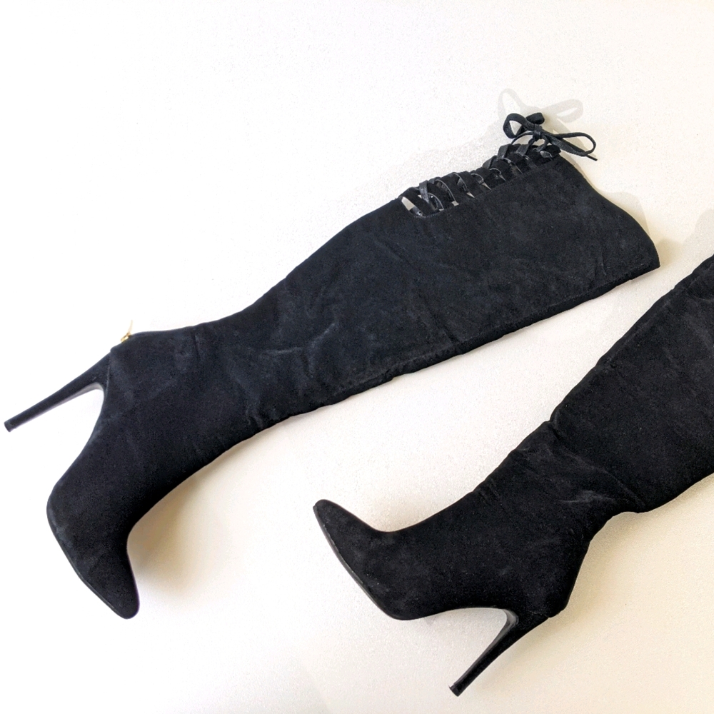 ALTHENA THIGH HIGH BOOTS LACE DETAILS 9
